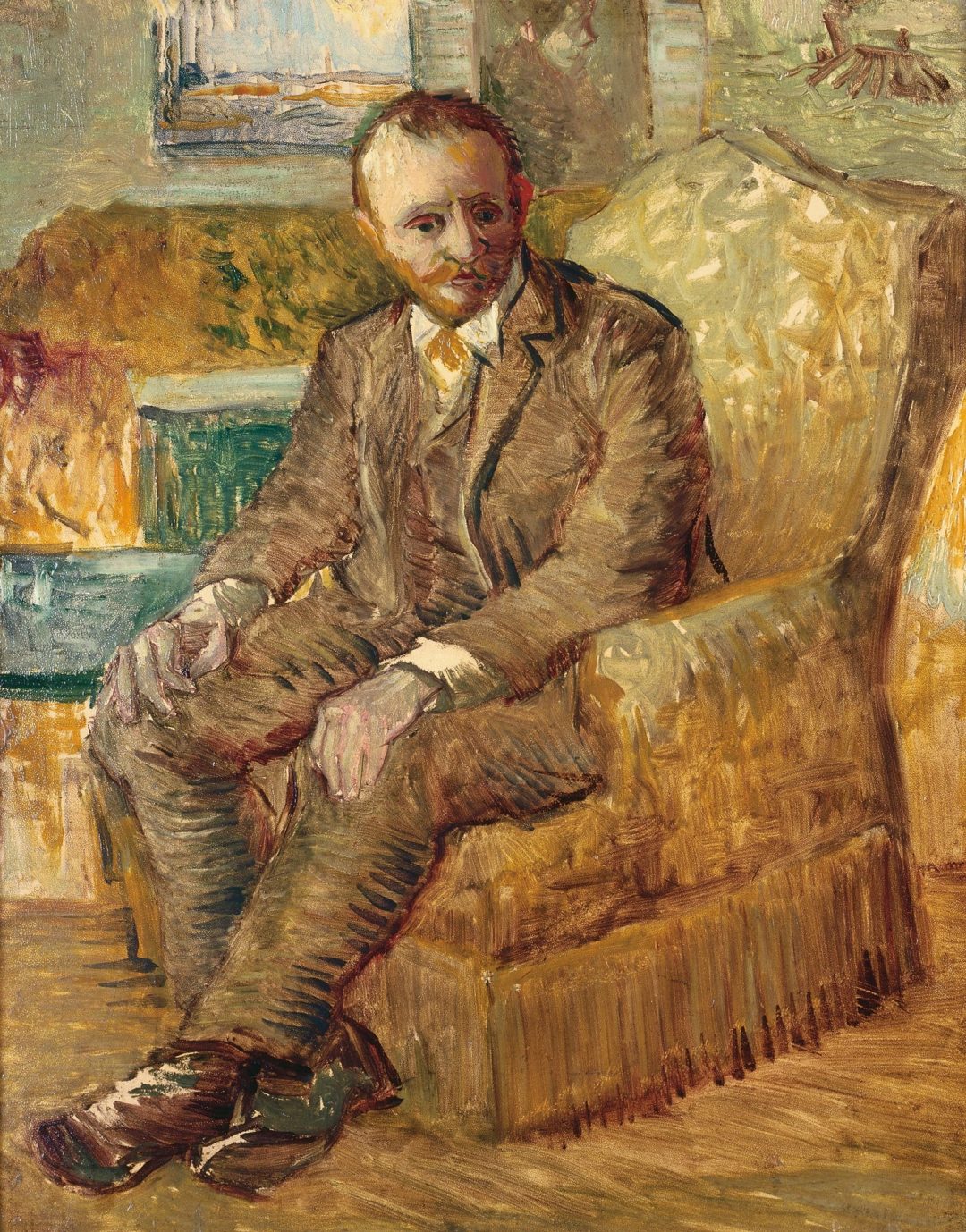 Retrato de Alexander Reid en un sillón, Van Gogh, 1887