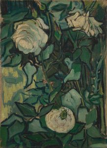 Rosas y escarabajo, de Van Gogh