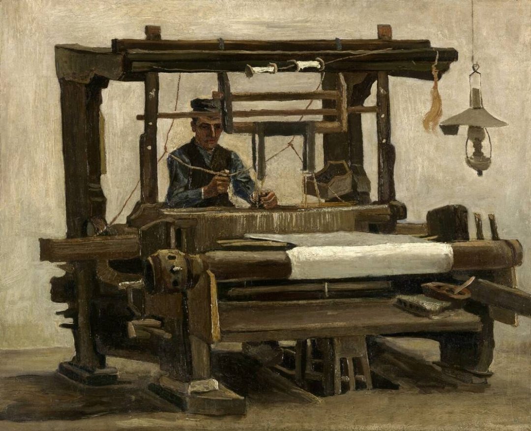Tejedor visto de frente, Van Gogh, 1884, Kröller-Müller