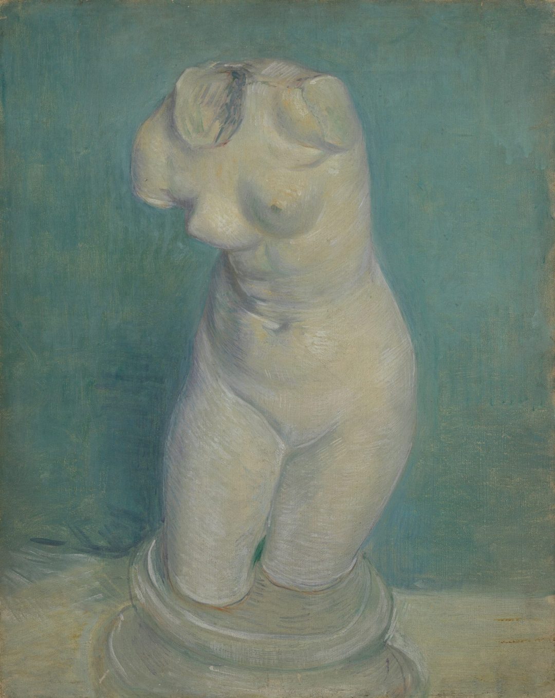 Torso de mujer de yeso, de frente, de Van Gogh (París), Museo Van Gogh