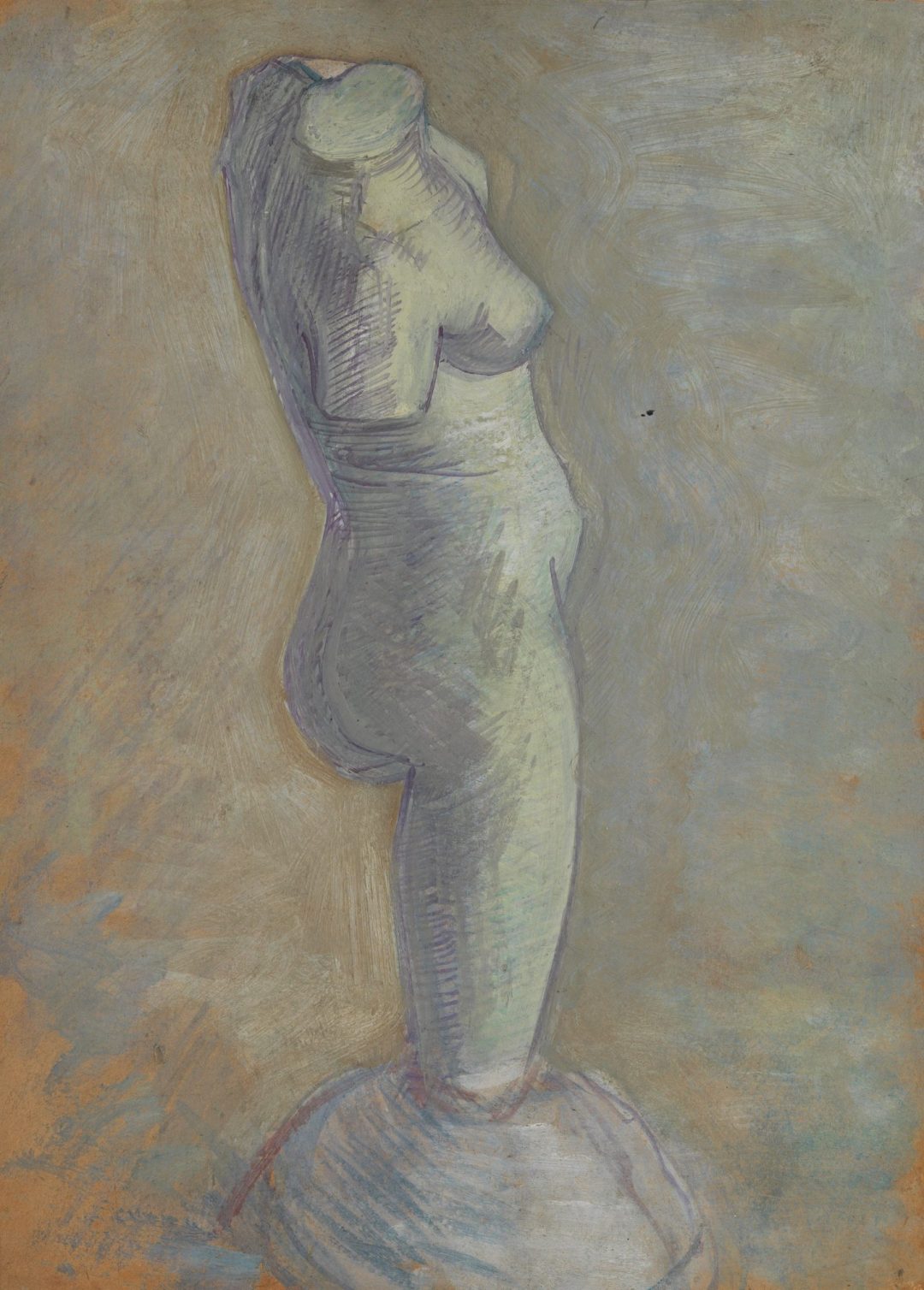 Torso de mujer de yeso, de perfil, de Van Gogh (París), Museo Van Gogh