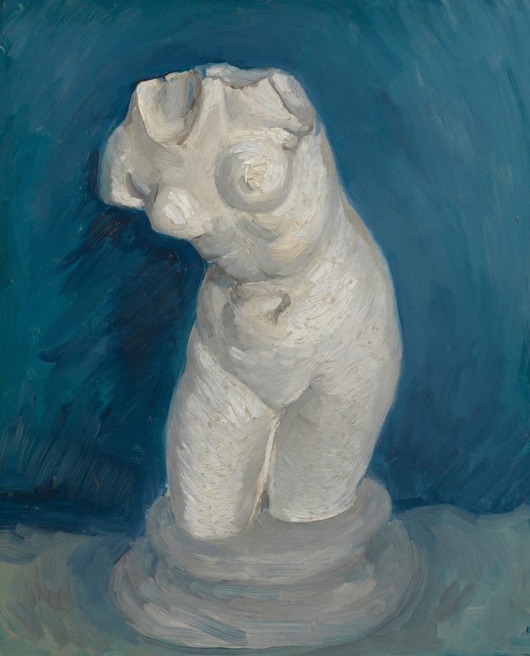 Torso de Venus con fondo azul, de Van Gogh (París), Museo Van Gogh