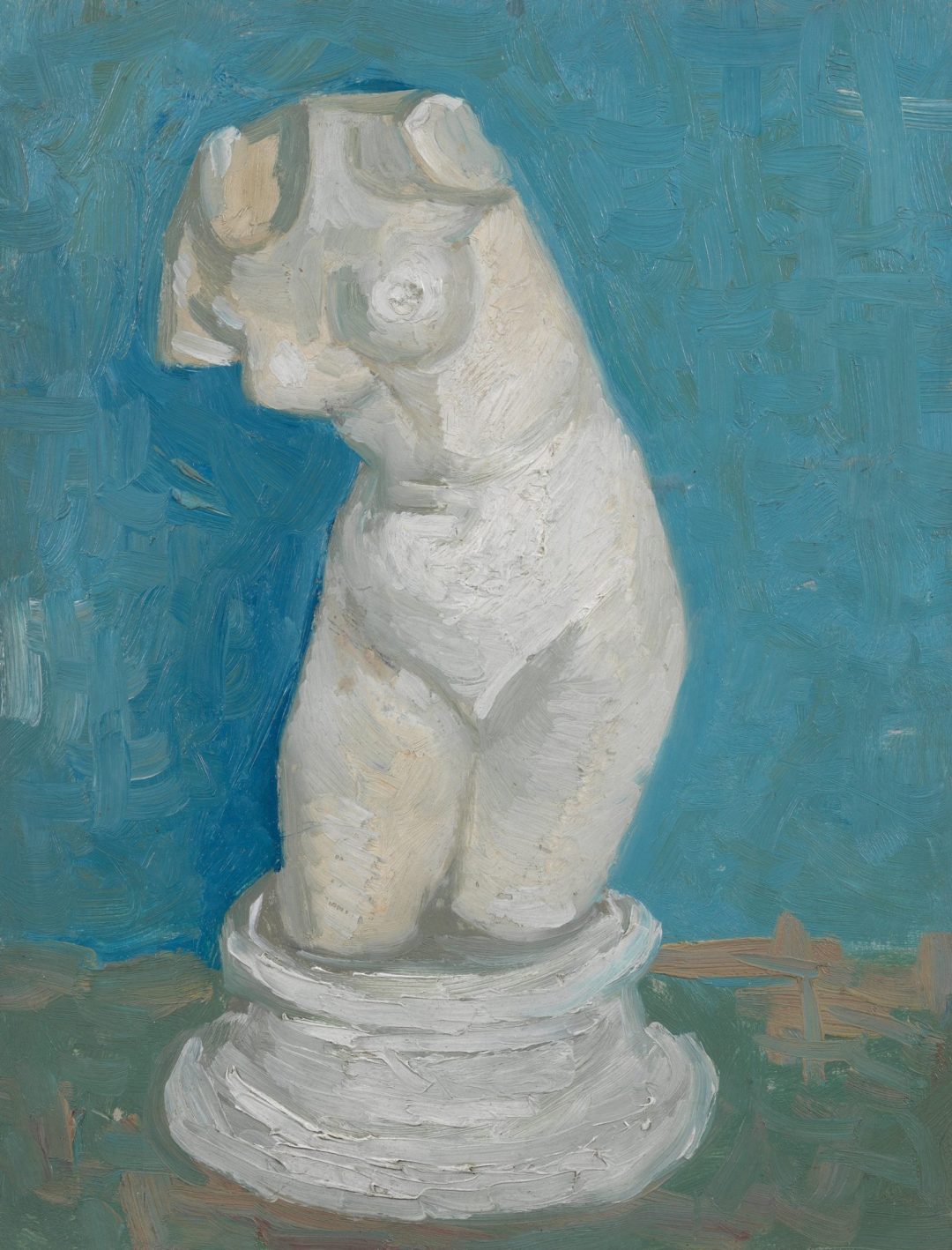 Torso de Venus con fondo de trazos cruzados, de Van Gogh (París), Museo Van Gogh