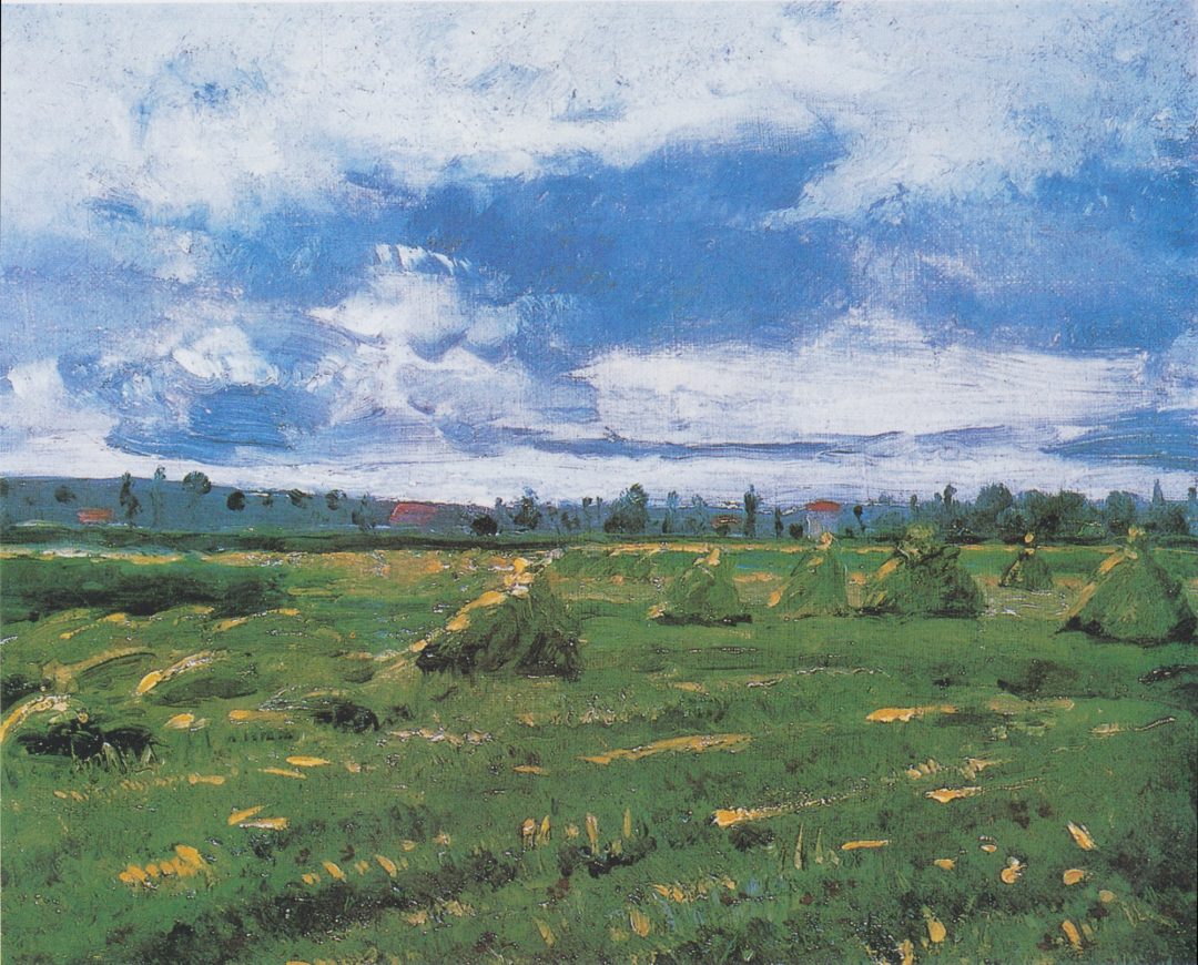 Trigal con gavillas, Van Gogh, Arlés 1888