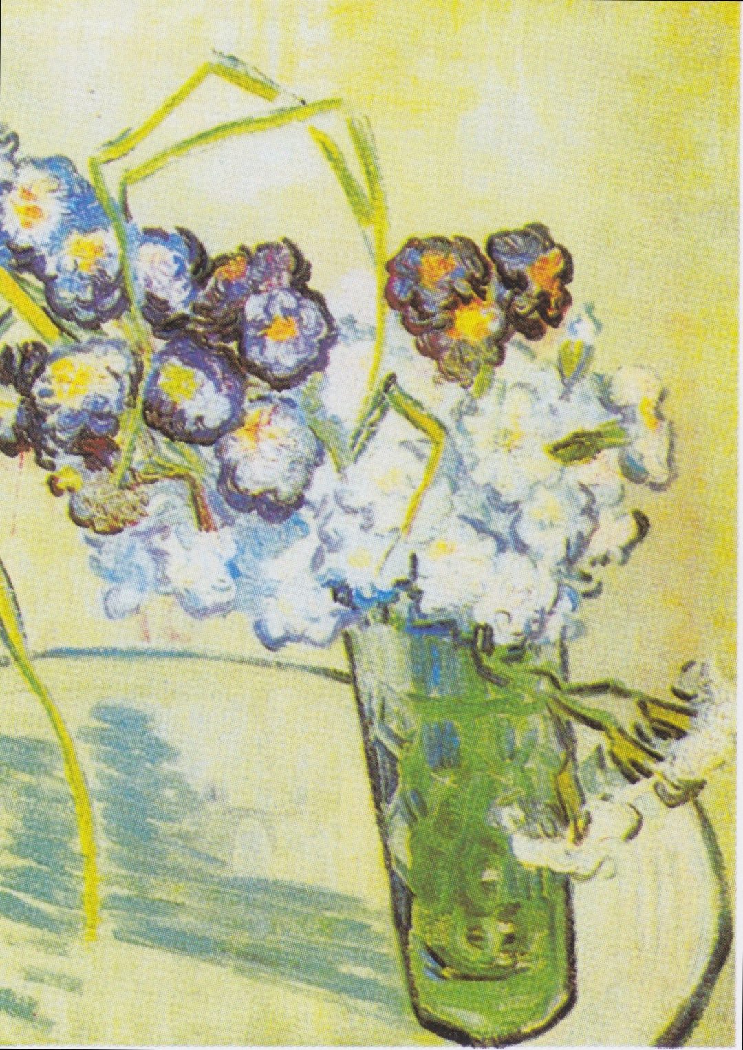 Vaso con claveles, Van Gogh, 1890
