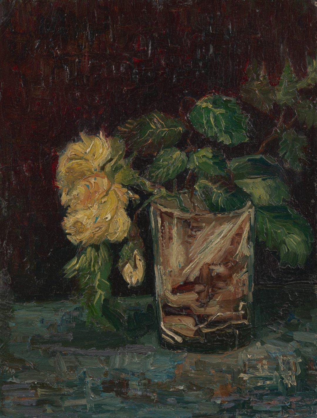 Vaso con rosas amarillas, Van Gogh, 1886, Museo Van Gogh