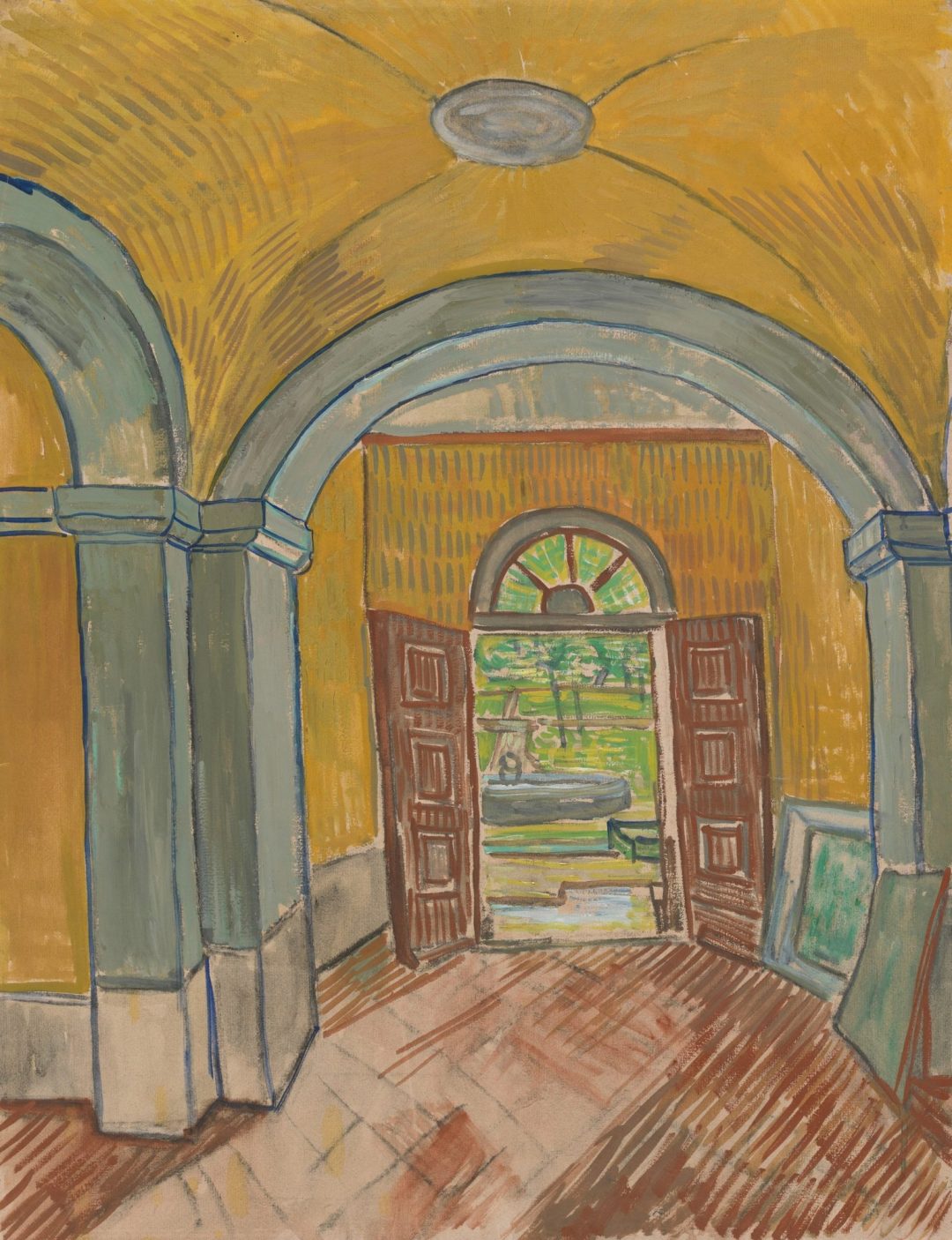 Vestíbulo del asilo de Saint-Paul, Vincent van Gogh, 1889, Museo Van Gogh