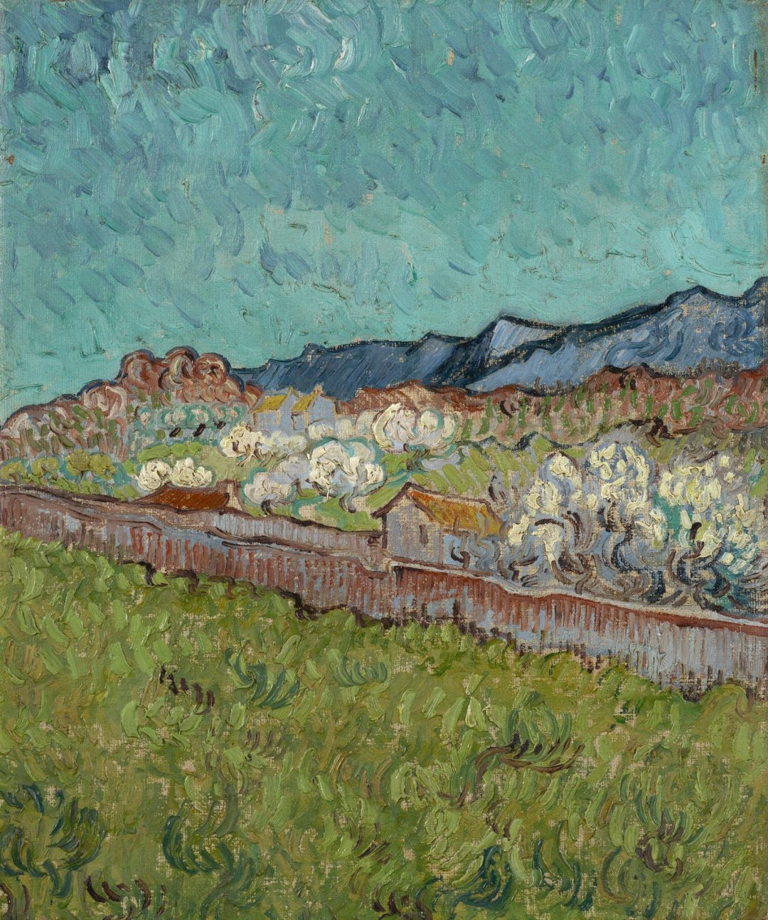 Vista de los Alpilles, Van Gogh, Saint-Rémy, 1890, Museo Van Gogh
