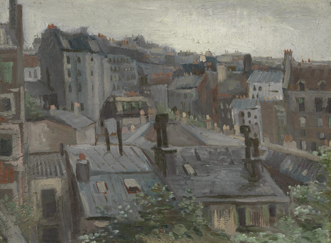 Vista de los tejados de París, Vincent van Gogh, 1886, Museo Van Gogh