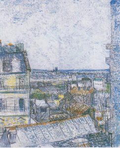 Vista de París desde la habitación de Vincent en la rue Lepic, de Van Gogh