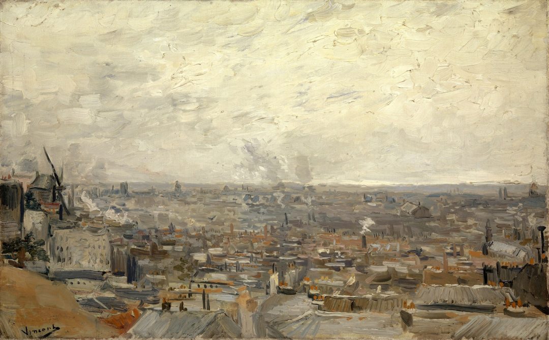 Vista de París desde Montmartre, Vincent van Gogh, 1886, Kunstmuseum Basel