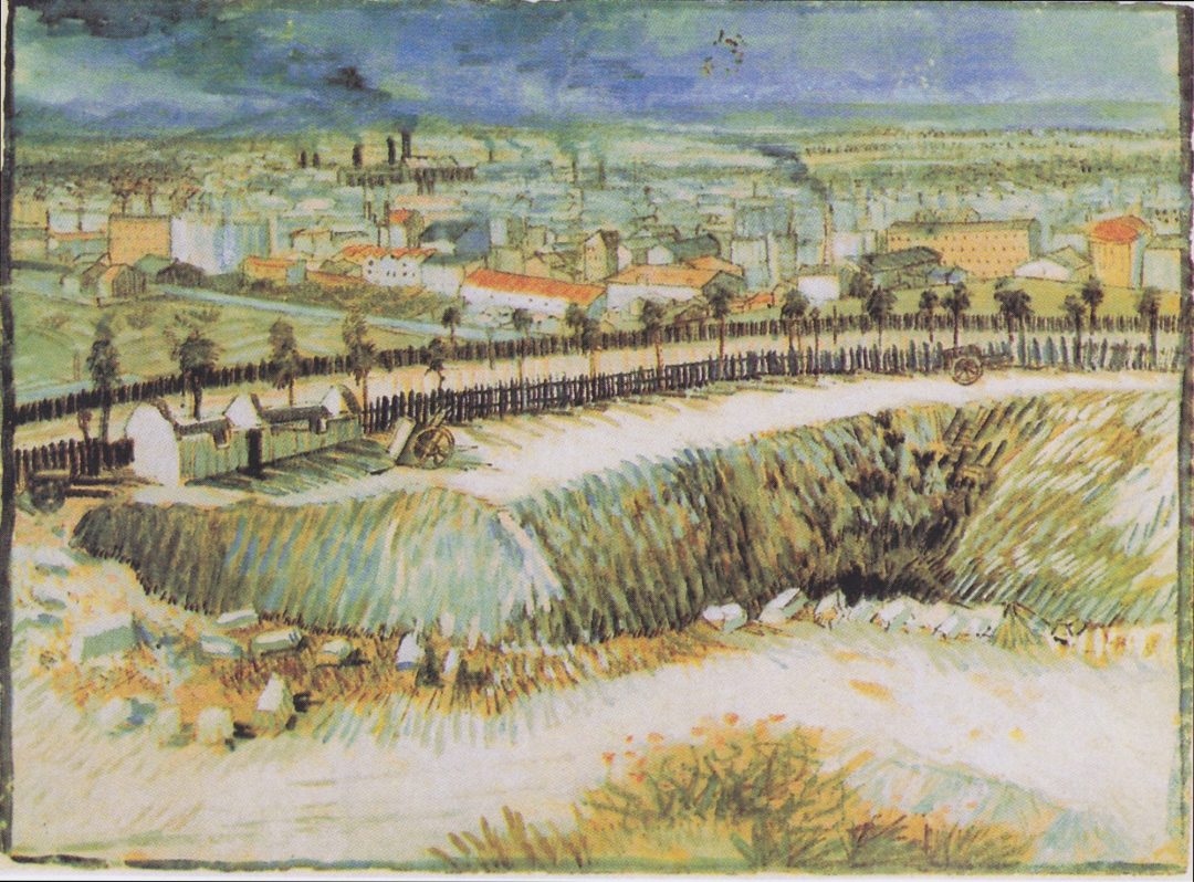Afueras de París, vista desde Montmartre (1887), de Vincent van Gogh