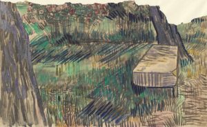 Banco de piedra en el jardín del asilo, de Van Gogh