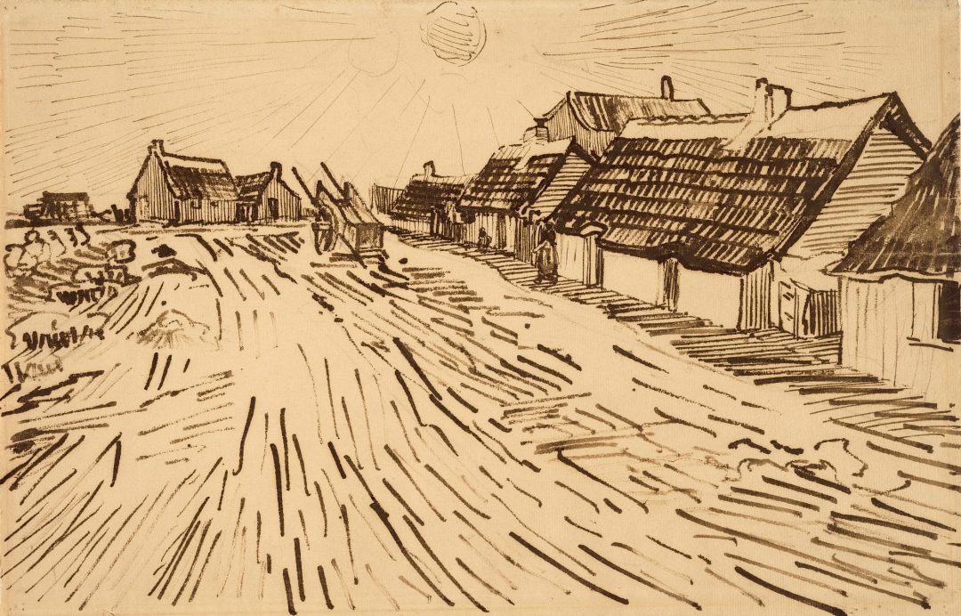 Casas al sol en Saintes-Maries (1888), de Vincent van Gogh