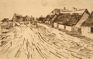 Hilera de cabañas en Saintes-Maries, de Van Gogh