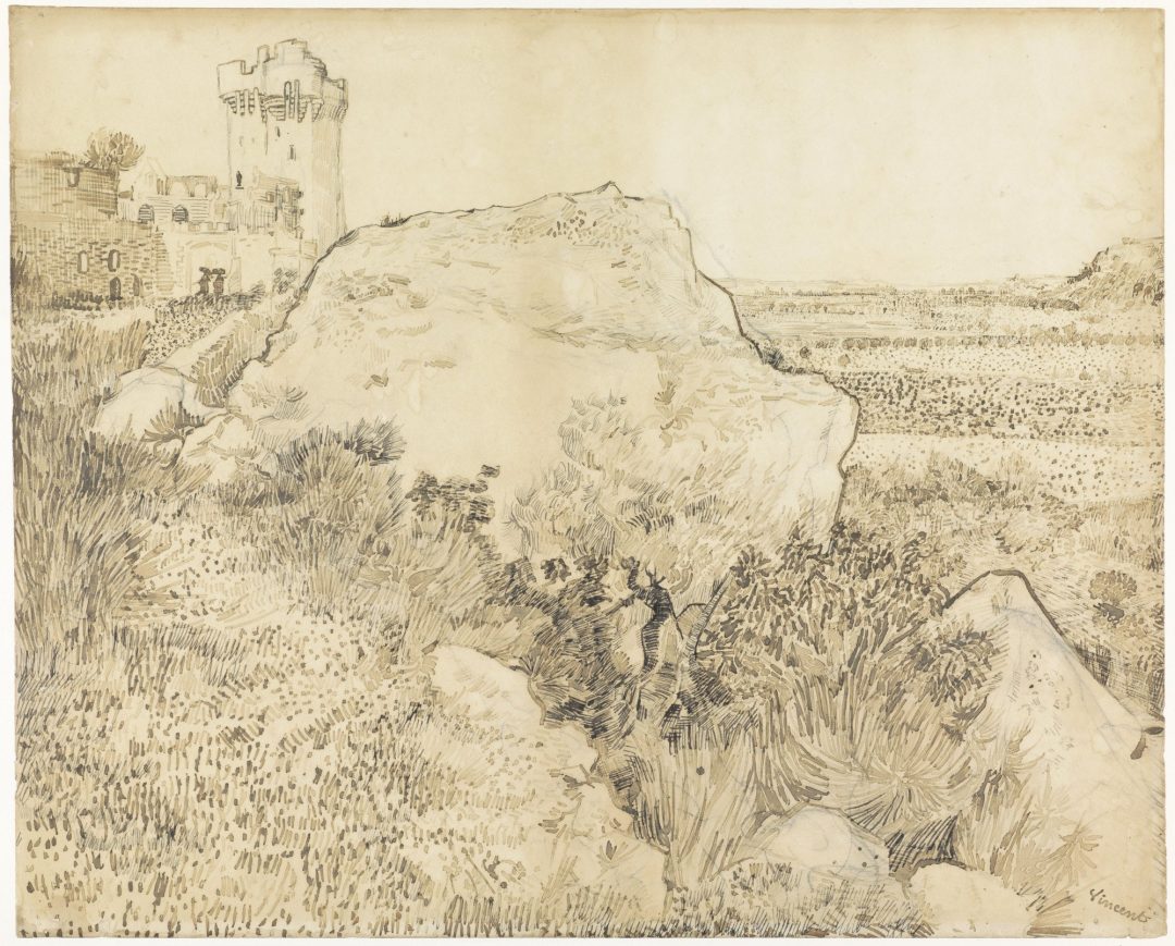 Colina con las ruinas de Montmajour, de Vincent van Gogh
