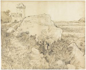 Colina con las ruinas de Montmajour, de Van Gogh