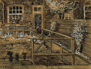 Casa de la madre de Sien, vista más cercana, de Van Gogh