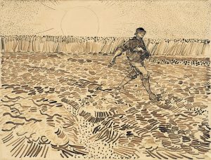 Sembrador con sol poniente, de Van Gogh