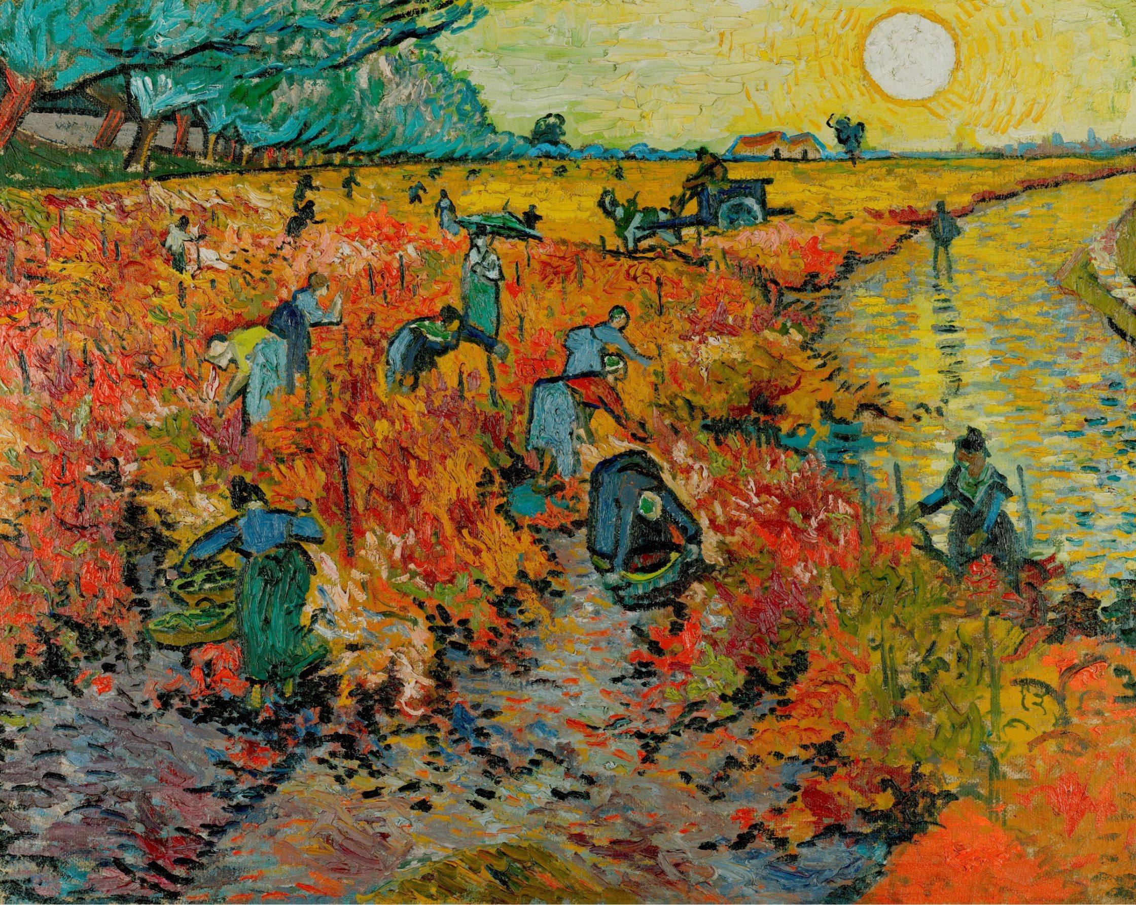 El viñedo rojo: el famoso «único cuadro» que Van Gogh vendió en vida, de Vincent van Gogh