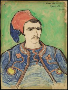 El zuavo (medio cuerpo), de Van Gogh