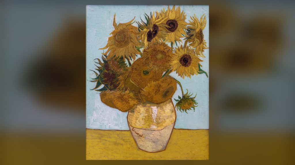 Doze Girassóis numa Jarra de Van Gogh (1888), papel de parede em alta resolução
