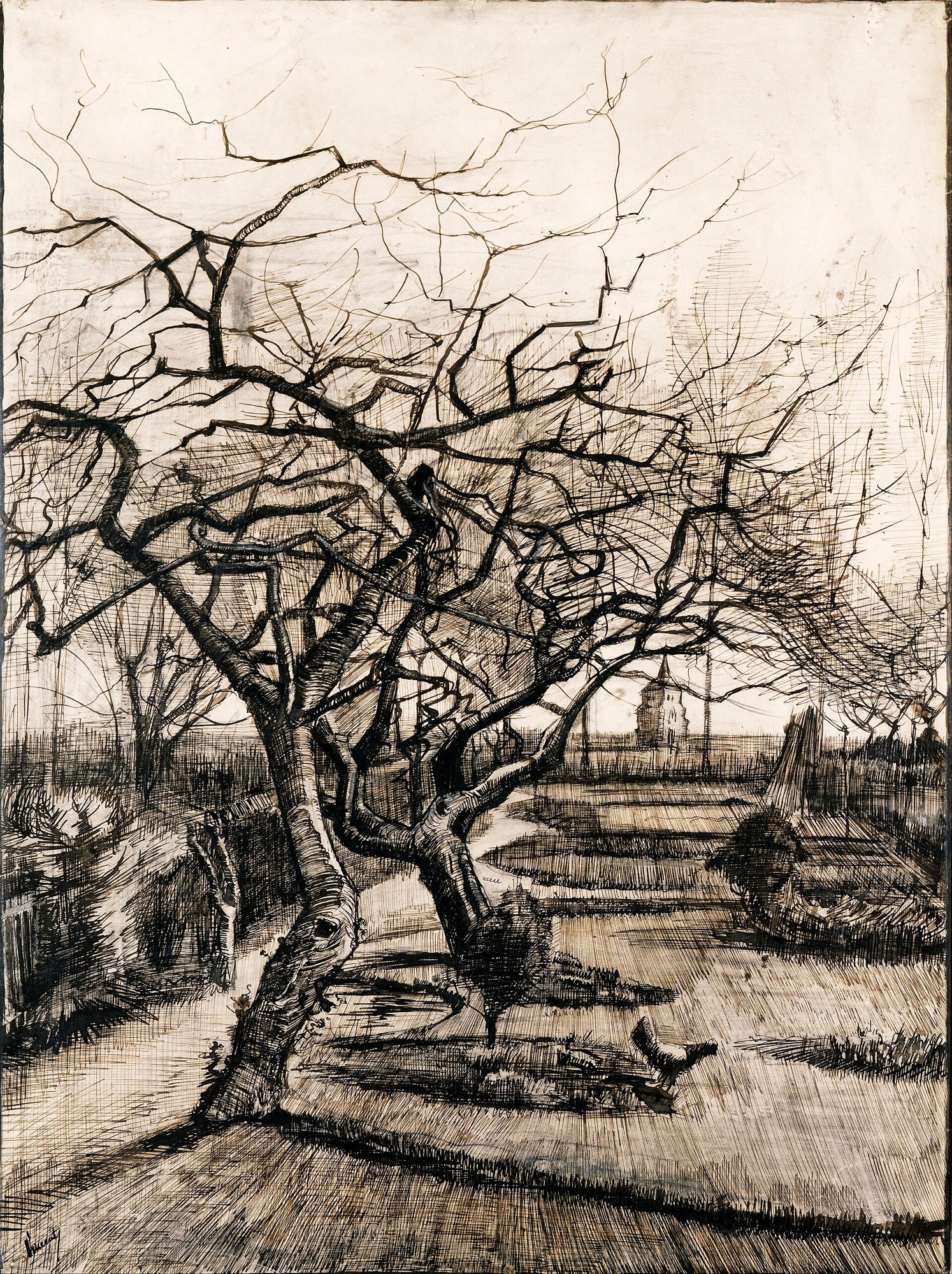 Jardín de invierno (Nuenen), de Vincent van Gogh