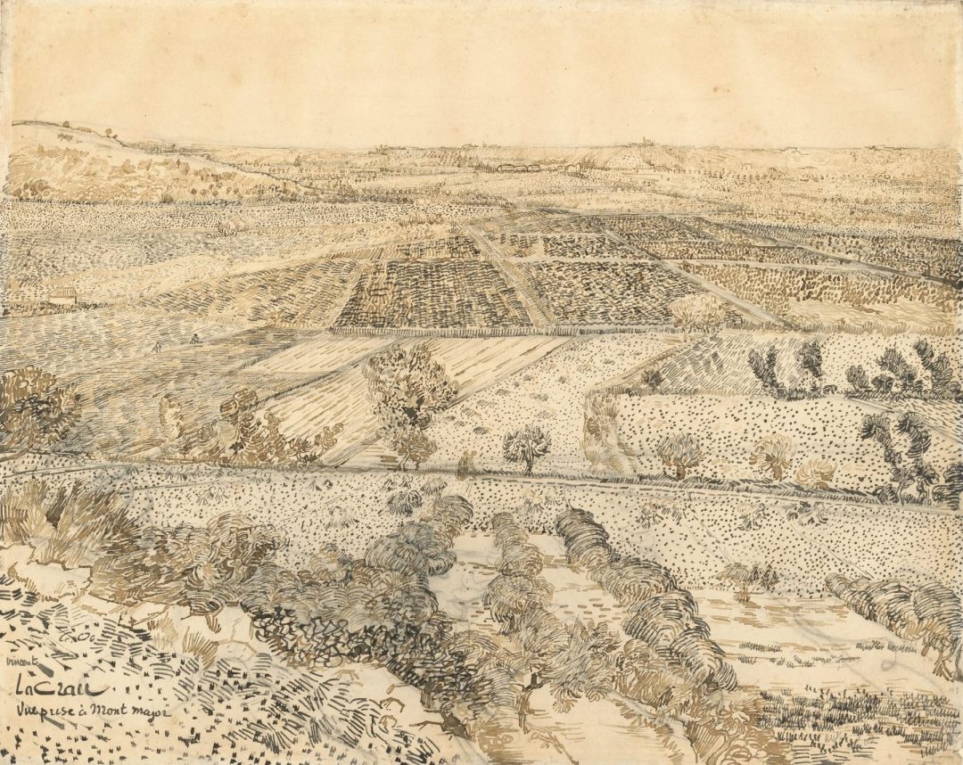 La Crau vista desde Montmajour, de Vincent van Gogh