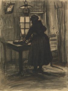 Mujer cortando pan, de Van Gogh