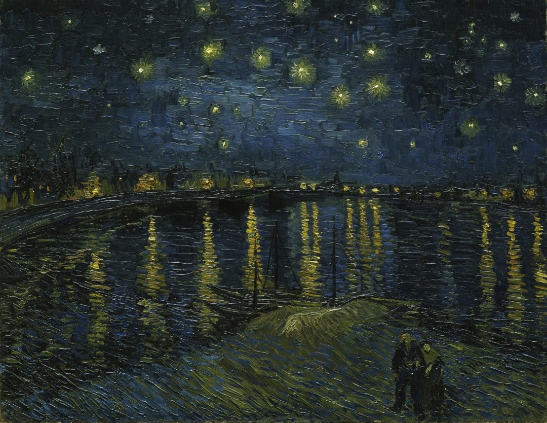 Noche estrellada sobre el Ródano, de Vincent van Gogh