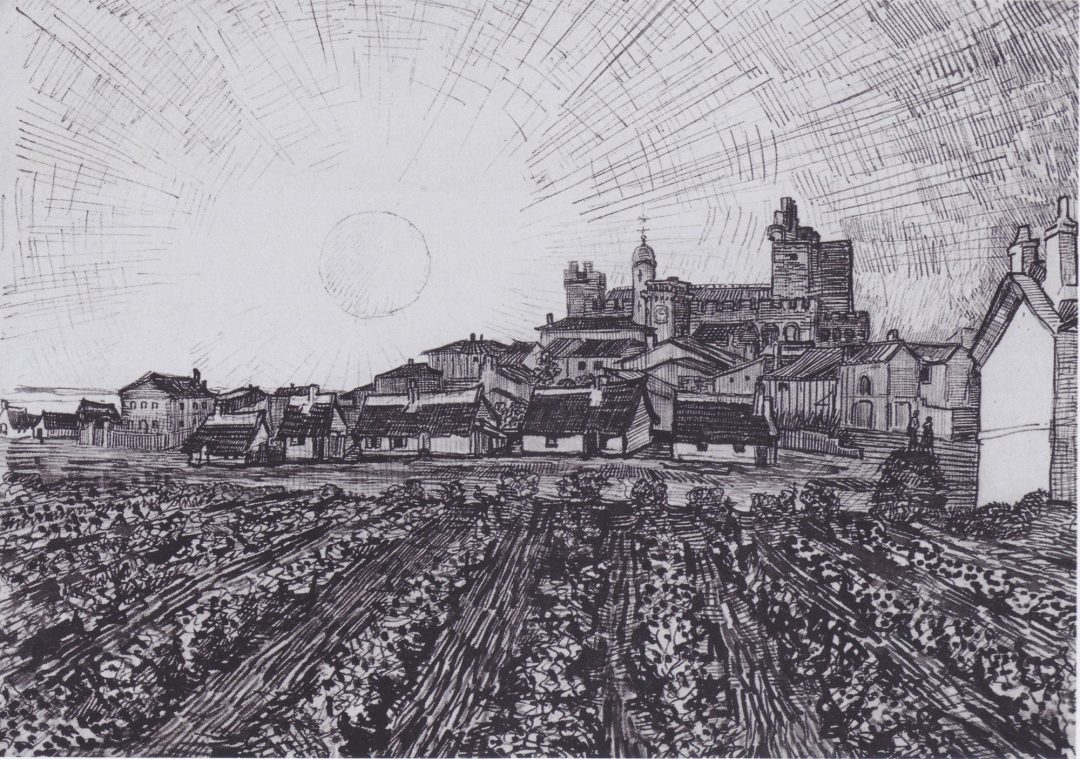 Vista de Saintes-Maries, de Vincent van Gogh